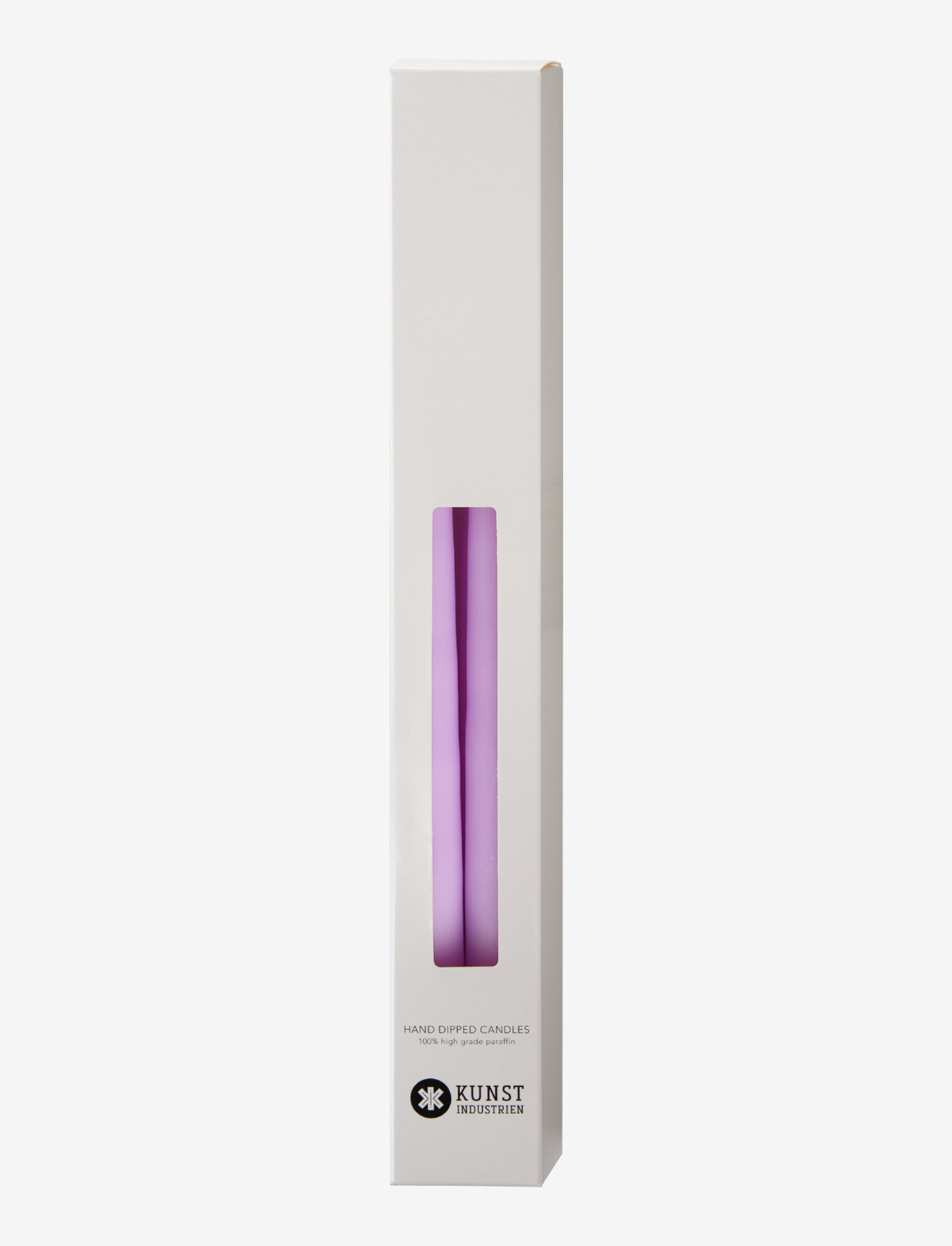 Kunstindustrien - Hand Dipped Candles, 4 pack - stagelys - pastel purple - 2