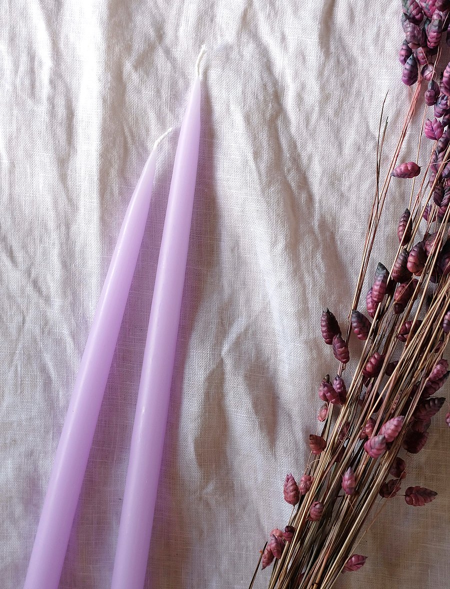 Kunstindustrien - Hand Dipped Candles, 4 pack - madalaimad hinnad - pastel purple - 3