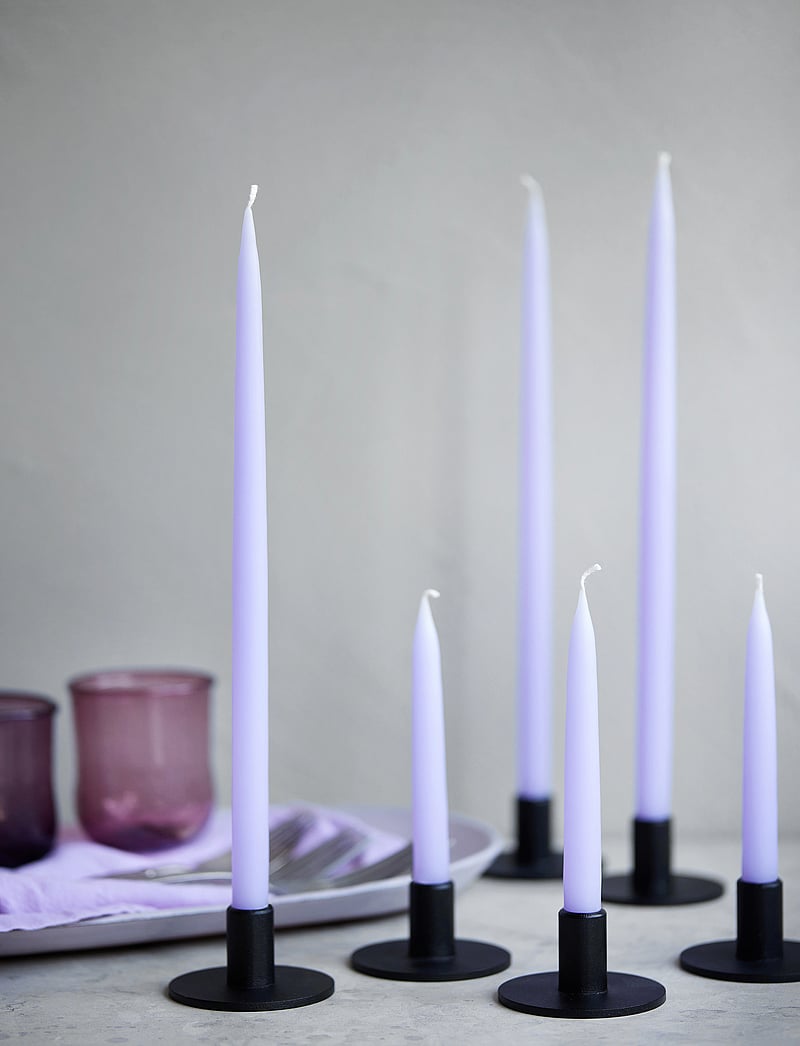 Kunstindustrien - Hand Dipped Candles, 4 pack - pikad küünlad - pastel purple - 4
