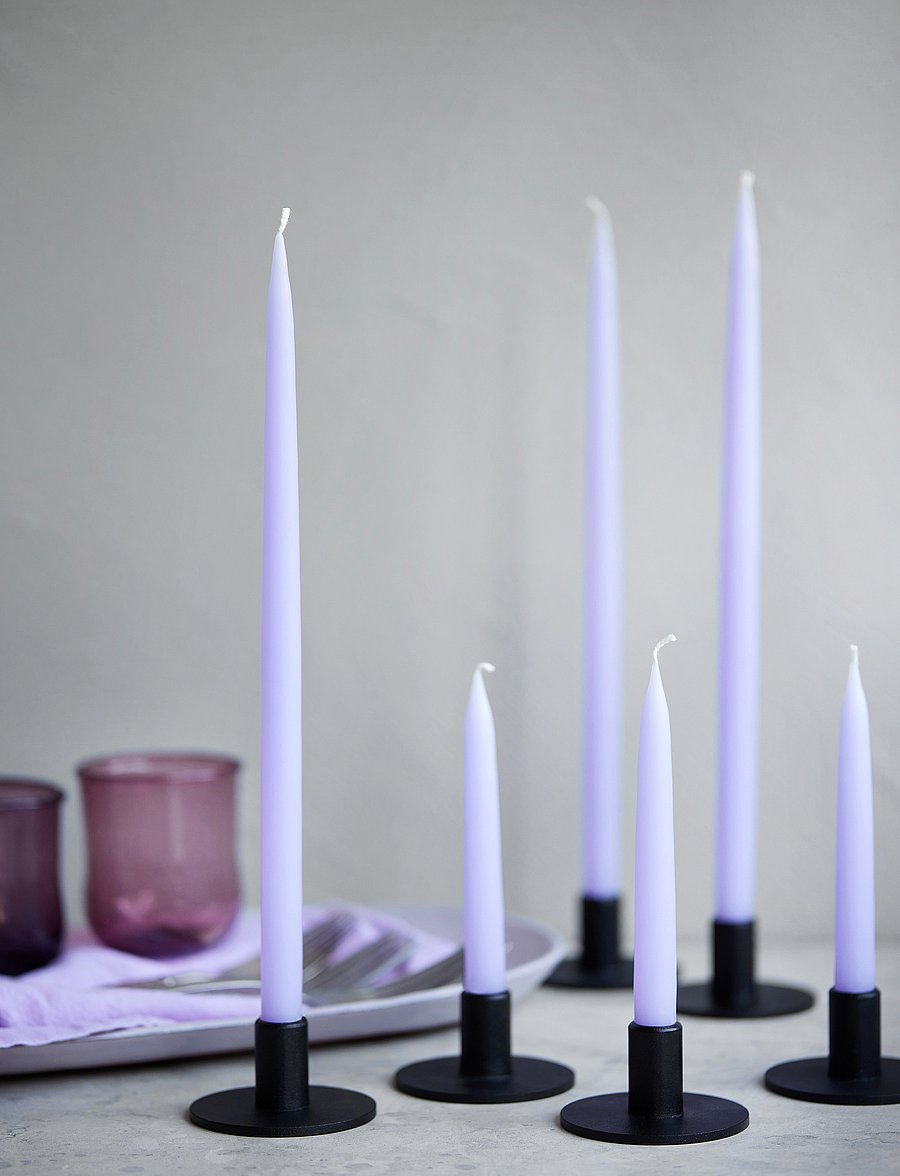 Kunstindustrien - Hand Dipped Candles, 4 pack - madalaimad hinnad - pastel purple - 4