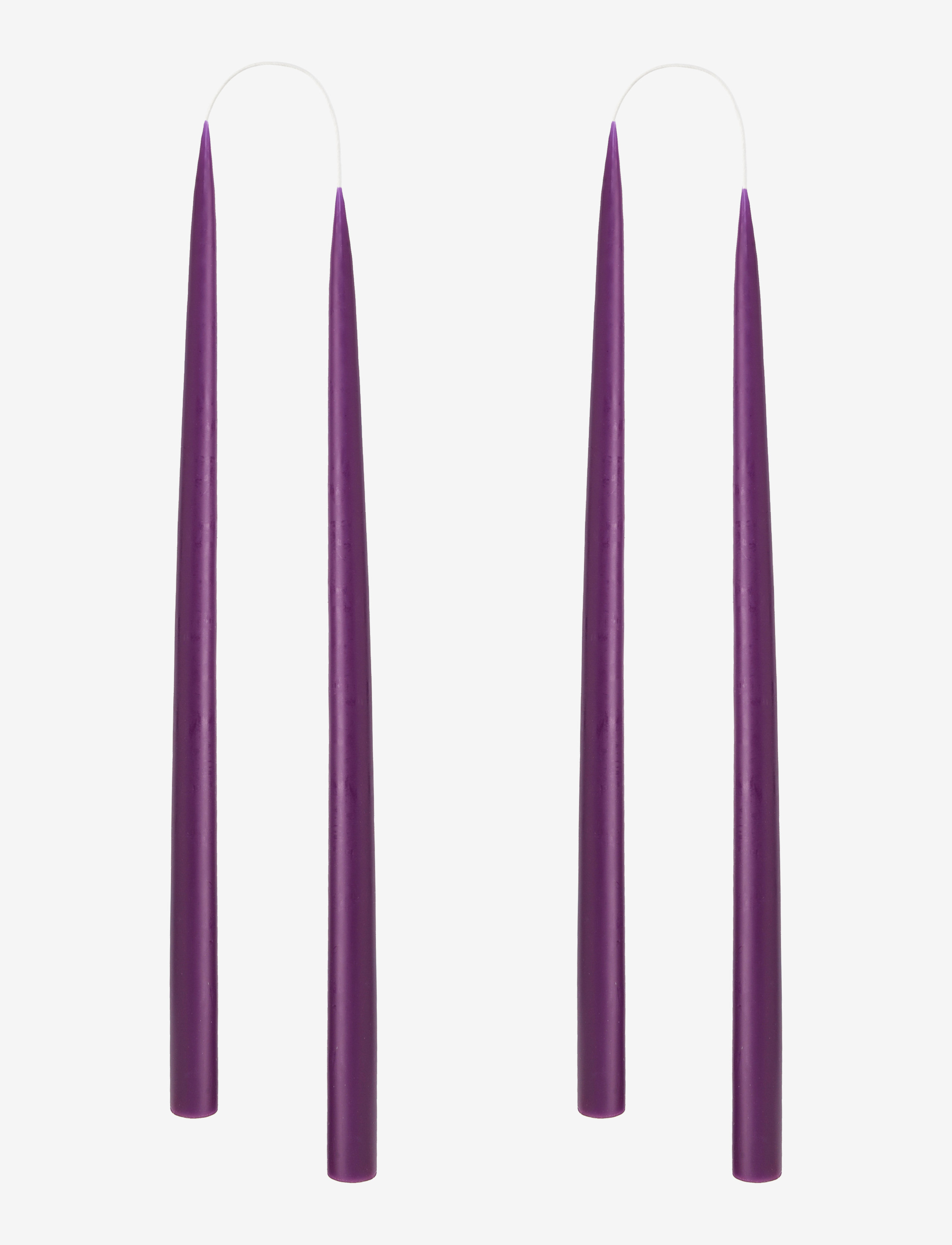KUNSTINDUSTRIEN Hand Dipped Candles, 4 Pack Lila - One Size - Unisex
