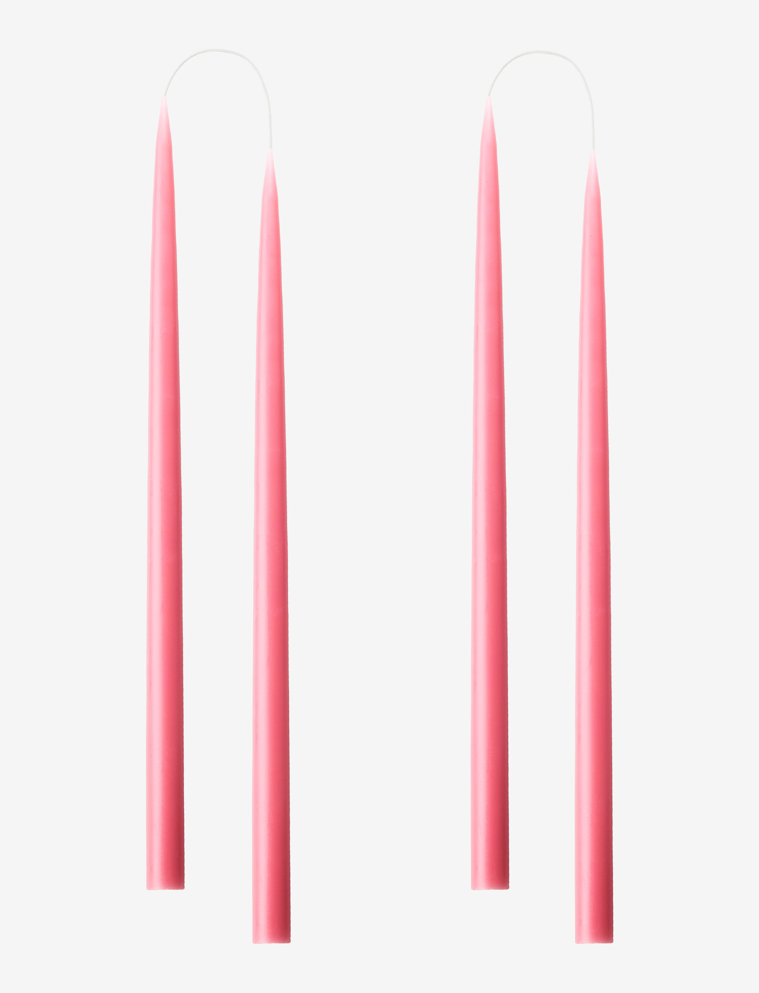 Kunstindustrien Hand Dipped Candles, 4 pack - Küünlad - PASTEL ROSE / pink/rose