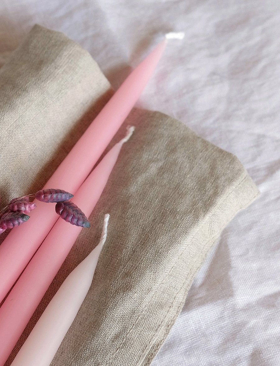 Kunstindustrien - Hand Dipped Candles, 4 pack - madalaimad hinnad - pastel rose - 4