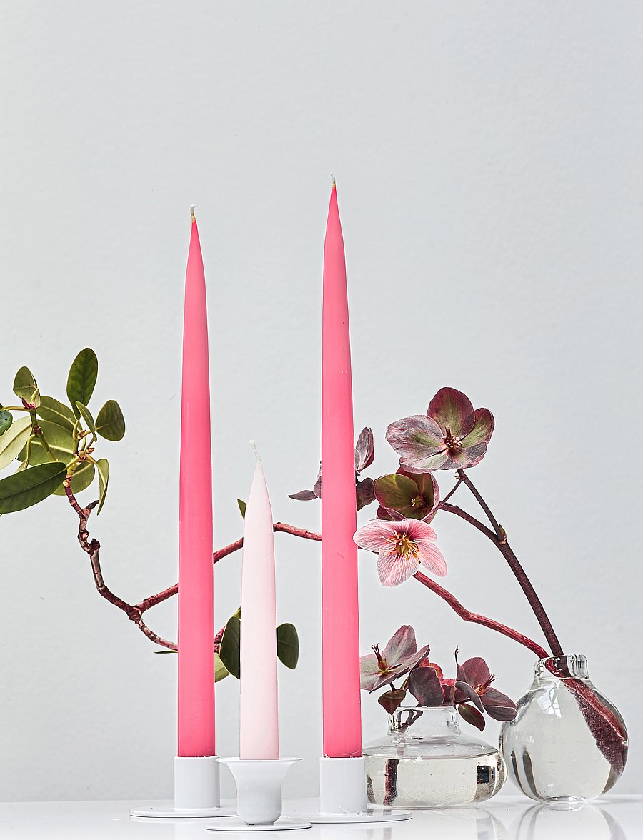 Kunstindustrien - Hand Dipped Candles, 4 pack - madalaimad hinnad - pastel rose - 5