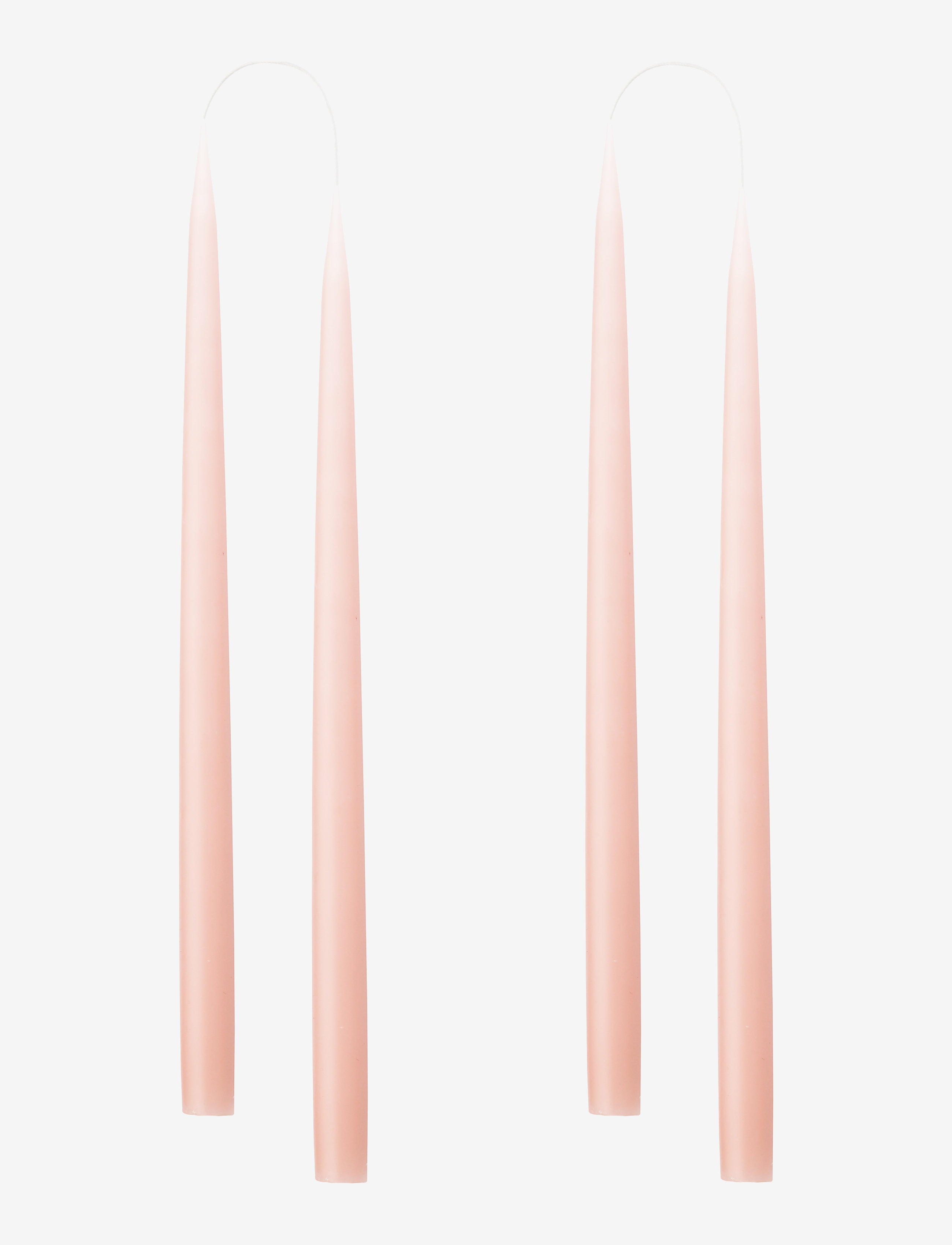 KUNSTINDUSTRIEN Hand Dipped Candles, 4 Pack Pink - One Size - Unisex