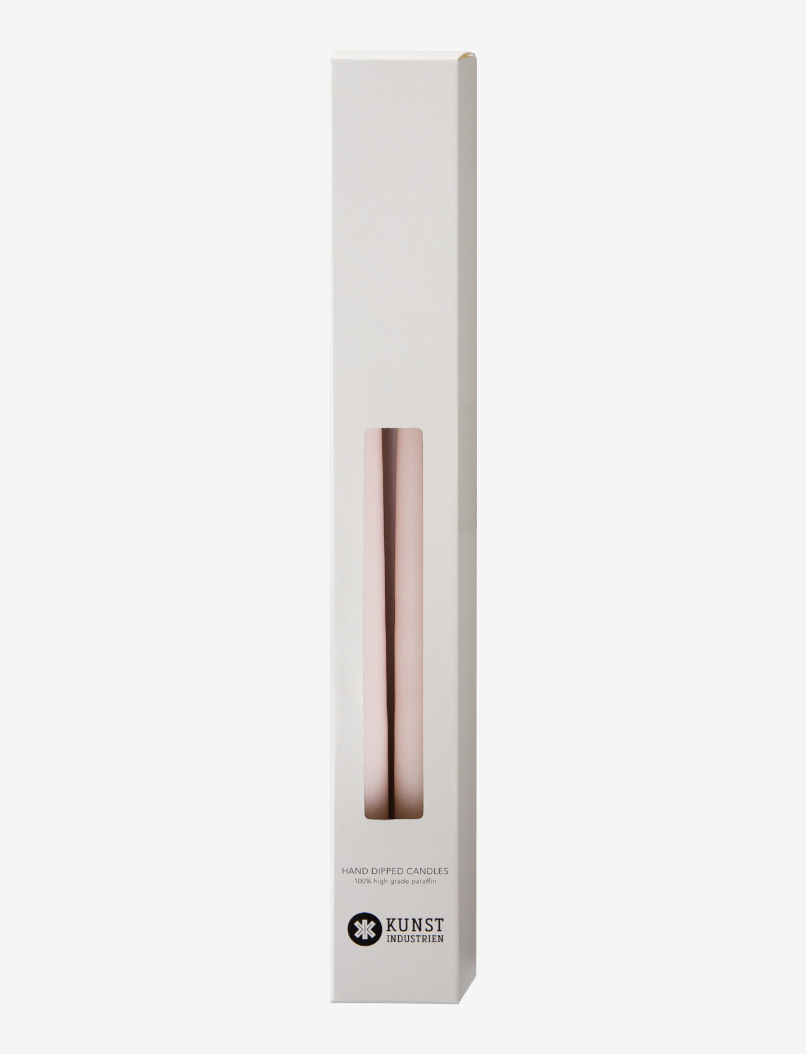 Kunstindustrien - Hand Dipped Candles, 4 pack - kronljus - old rose - 2