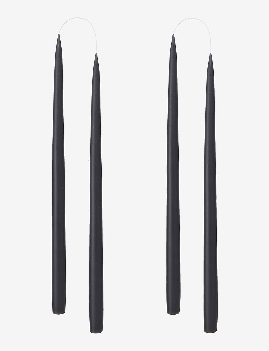 Kunstindustrien - Hand Dipped Candles, 4 pack - madalaimad hinnad - black - 0