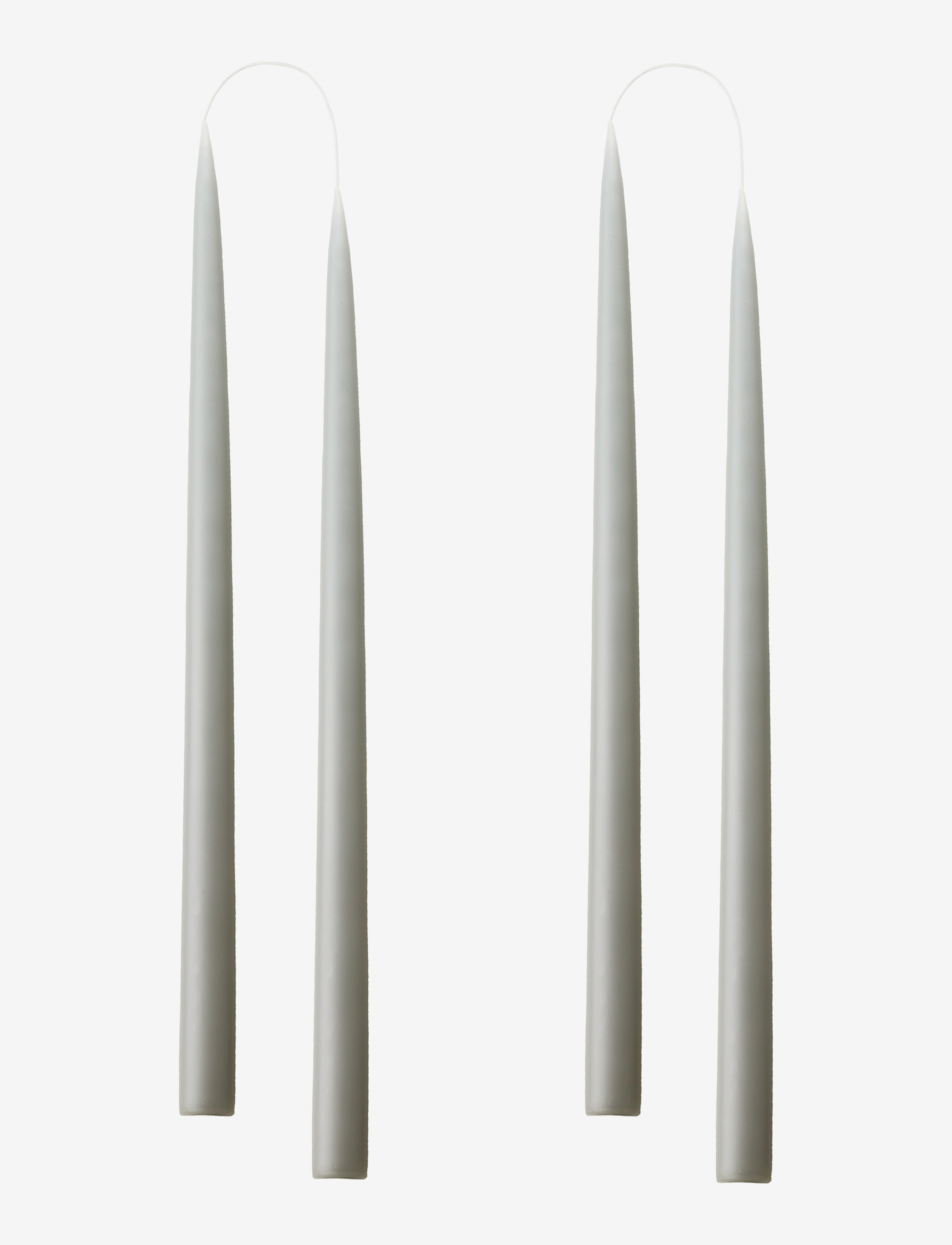 KUNSTINDUSTRIEN Hand Dipped Candles, 4 Pack Grau - One Size - Unisex