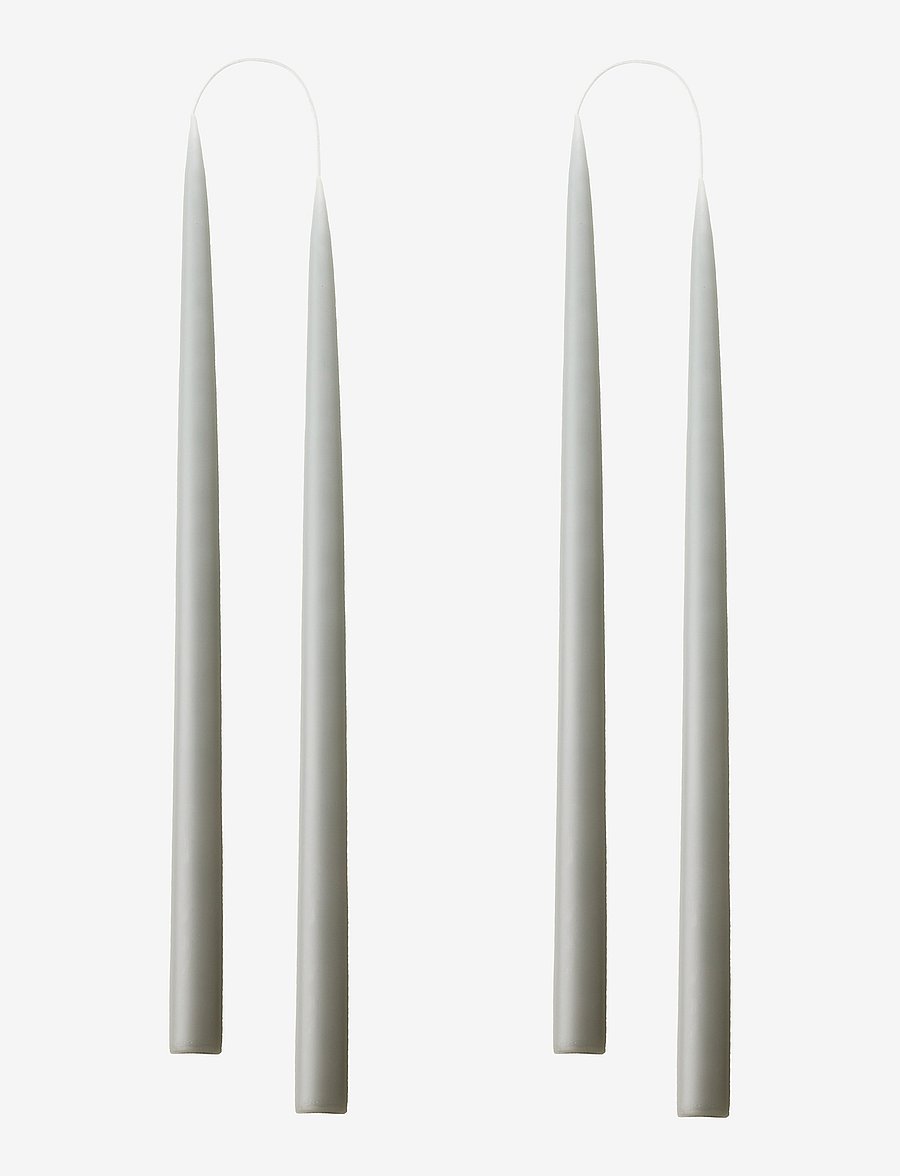 Kunstindustrien - Hand Dipped Candles, 4 pack - madalaimad hinnad - grey - 0