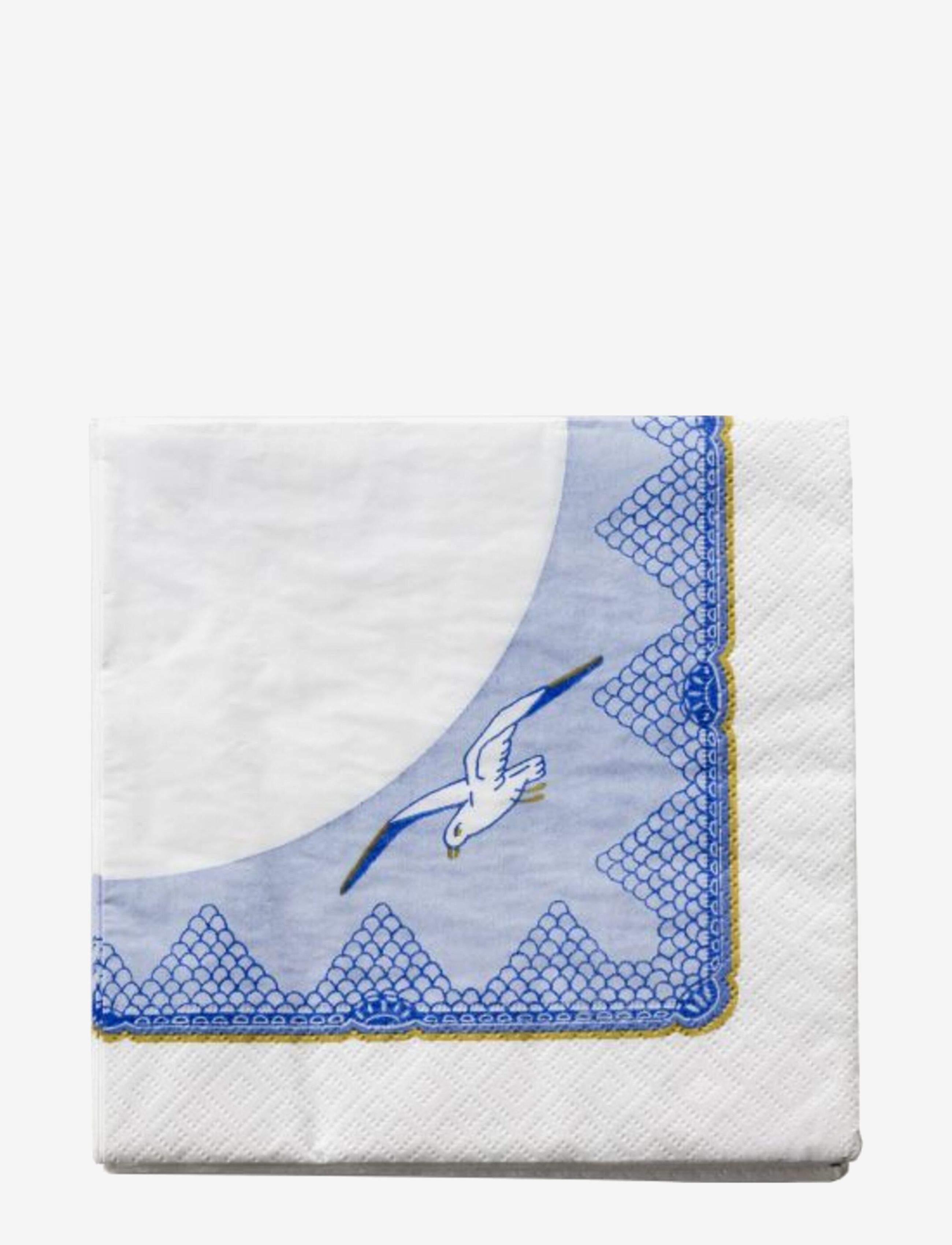 Kunstindustrien Classic Napkins, 33X33 cm, 20 Pcs., 33X33 cm, Blue, Servietter > Papirservietter, Unisex