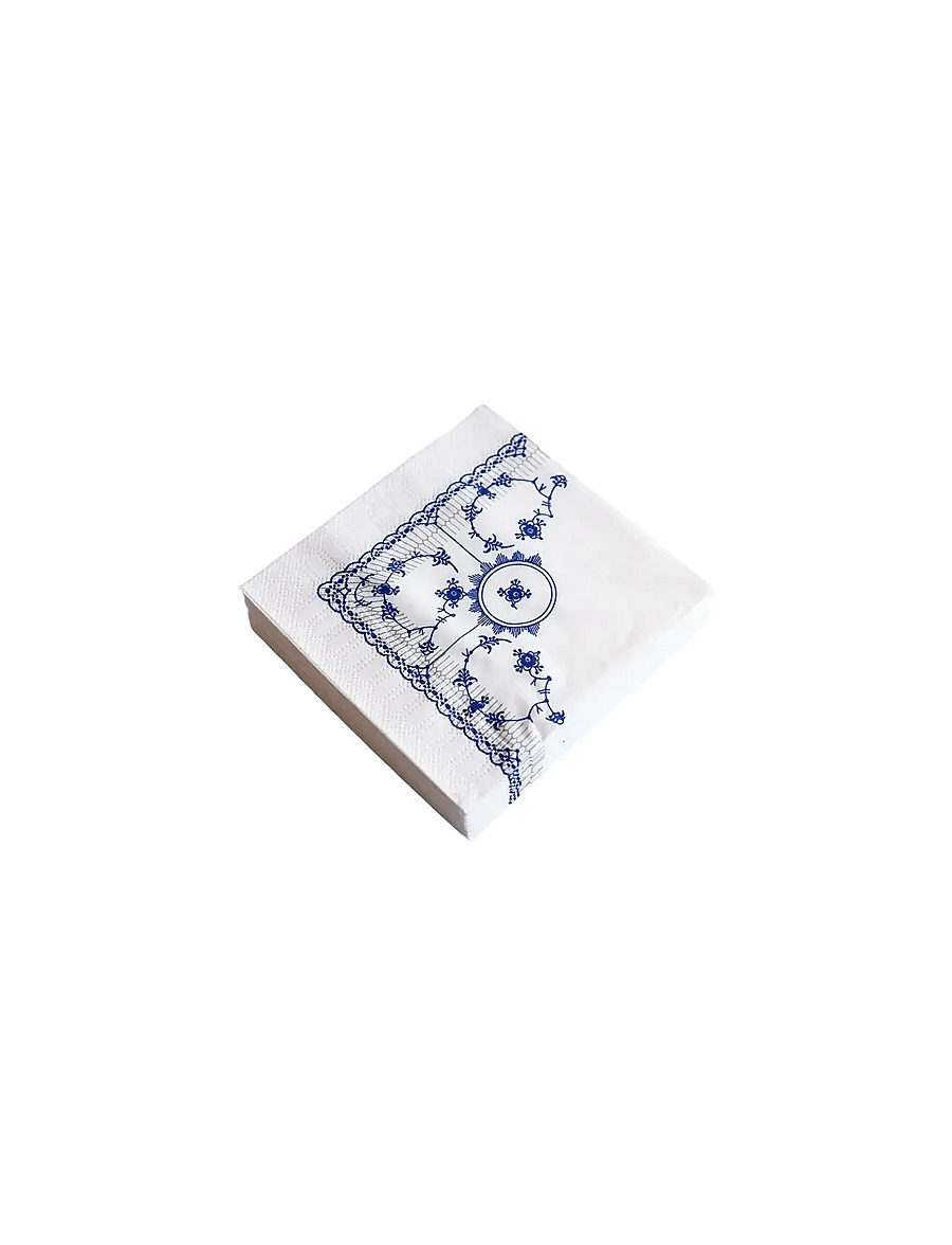 Kunstindustrien - Classic Napkins,20 pcs - pabersalvrätikud - blue pattern - 0