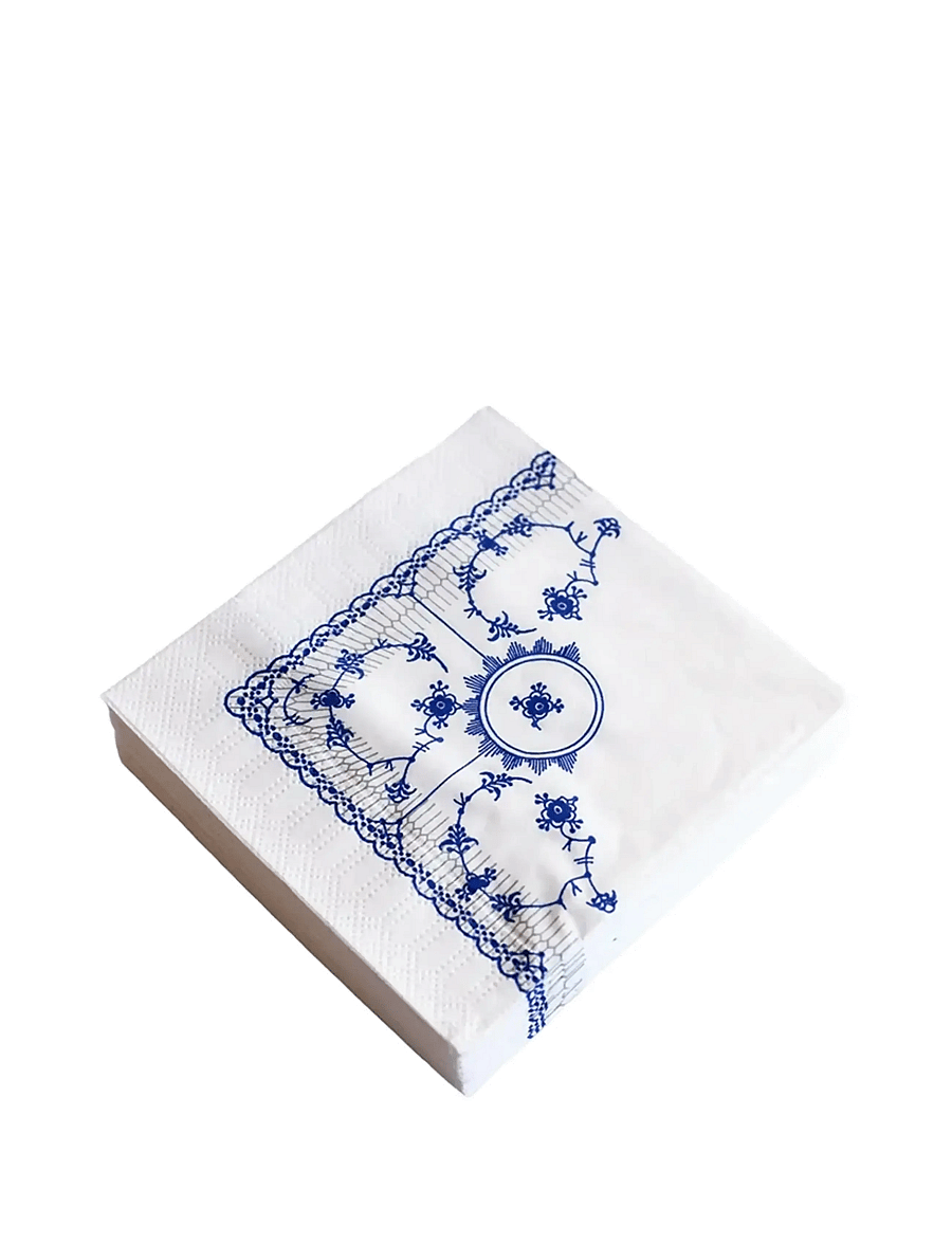 Kunstindustrien - Classic Napkins,20 pcs - pabersalvrätikud - blue pattern - 1