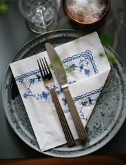 Kunstindustrien - Musselmalet Lunch Napkins, 33x33, 20 pce - papirservietter - blue pattern - 2