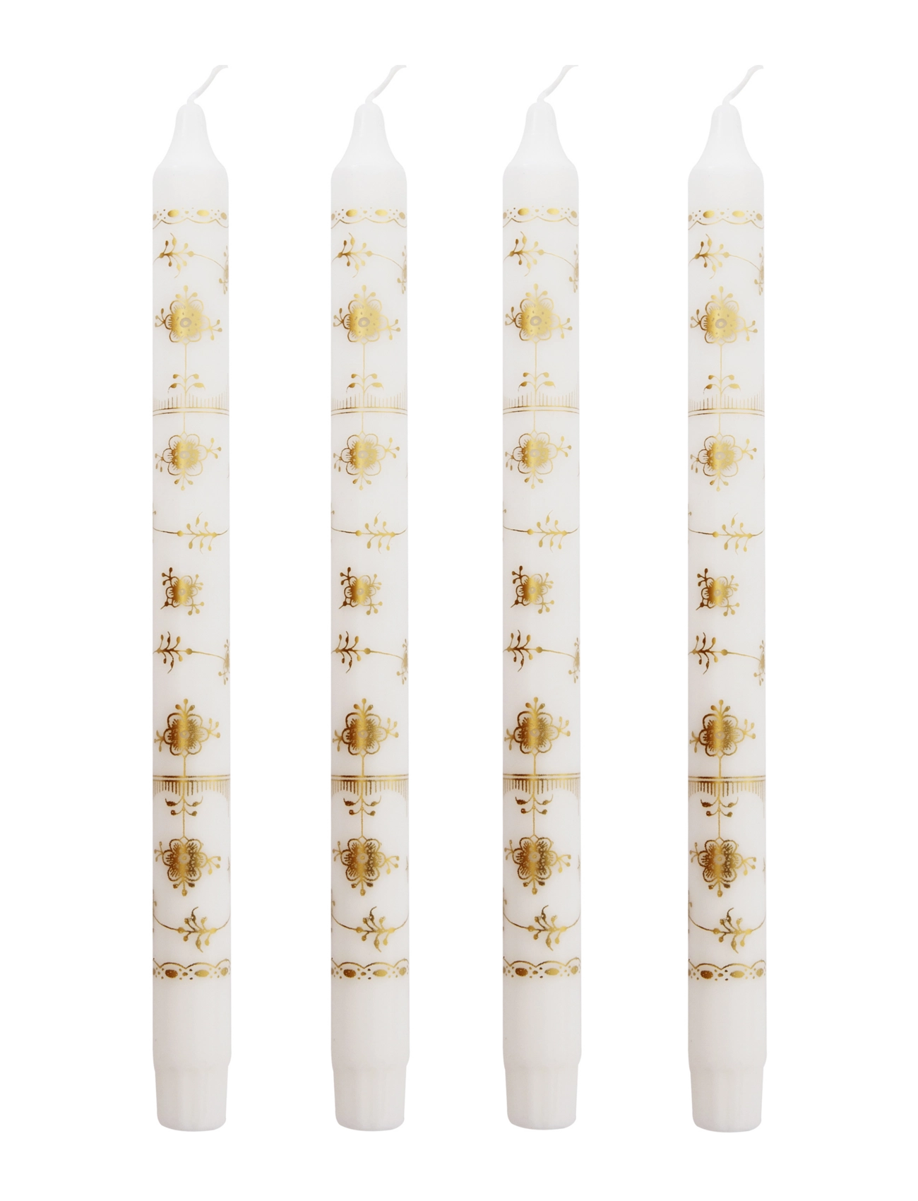 Kunstindustrien Classic Candles Gift Box W. 4 Pcs, 2.3X 30 cm, Candles, Weiß - Pillar Homeware