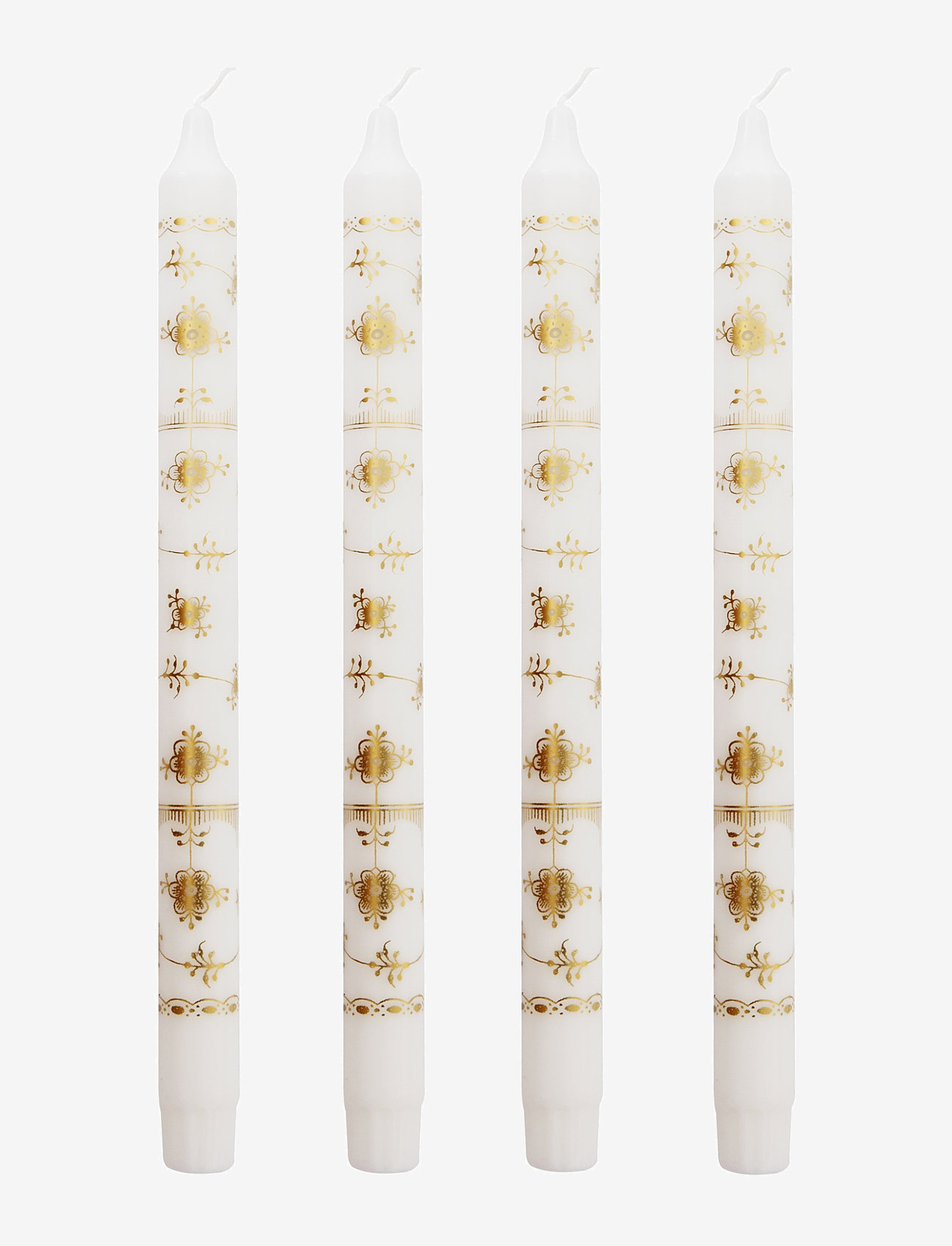 Kunstindustrien - Classic Candles - Gift box w. 4 pcs - osta hinna alusel - gold pattern - 0