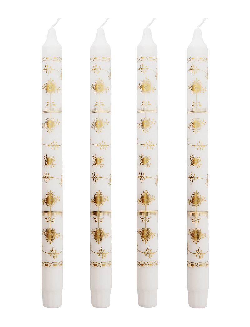 Kunstindustrien - Classic Candles - Gift box w. 4 pcs - osta hinna alusel - gold pattern - 0