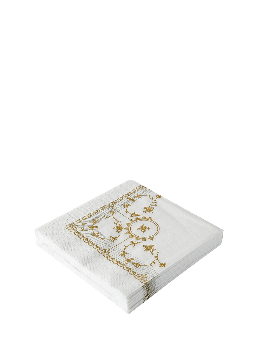 Kunstindustrien - Classic Napkins,20 pcs - pabersalvrätikud - gold pattern - 1