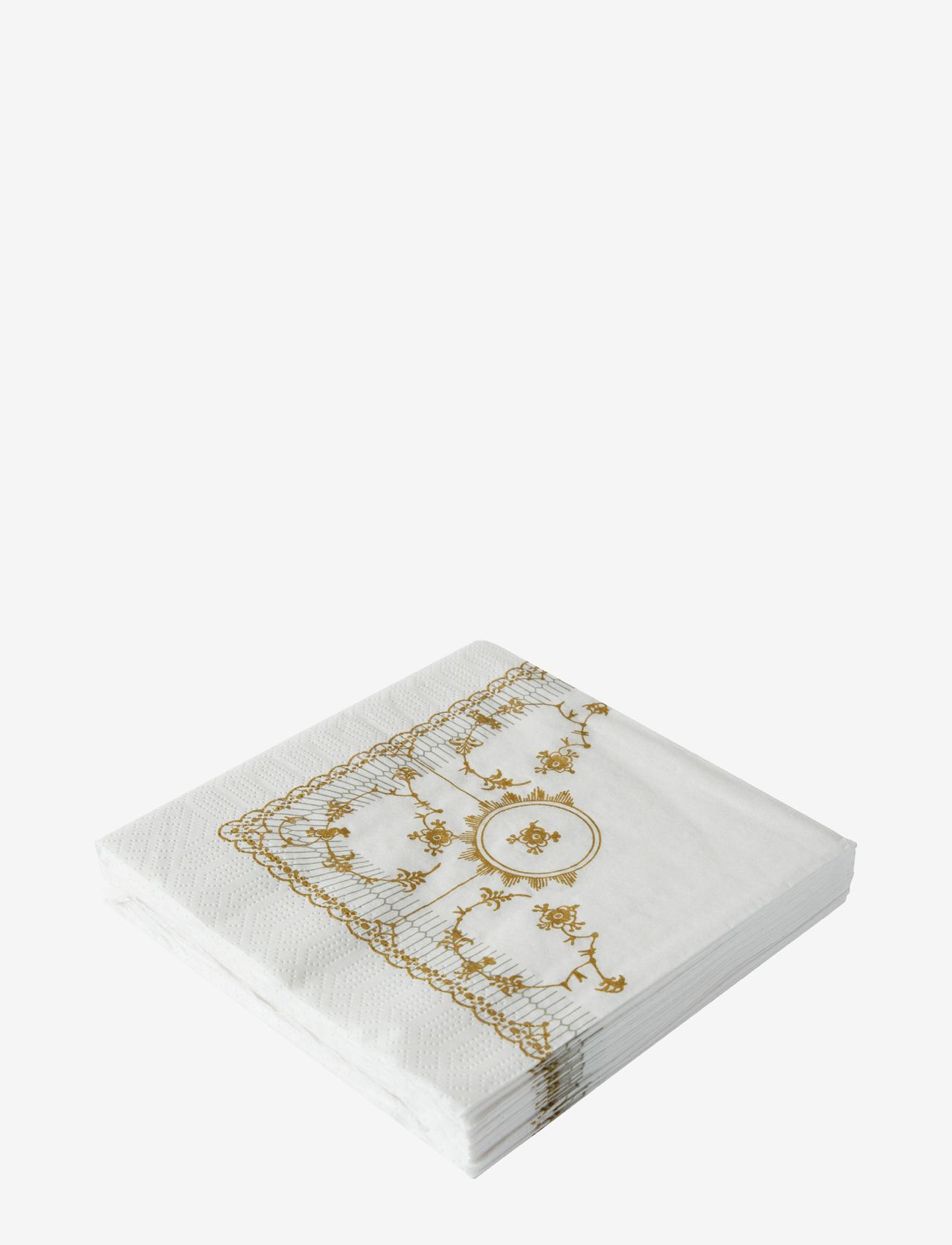 Kunstindustrien - Classic Napkins, 33x33 cm, 20 pcs. - papīra salvetes - gold pattern - 0