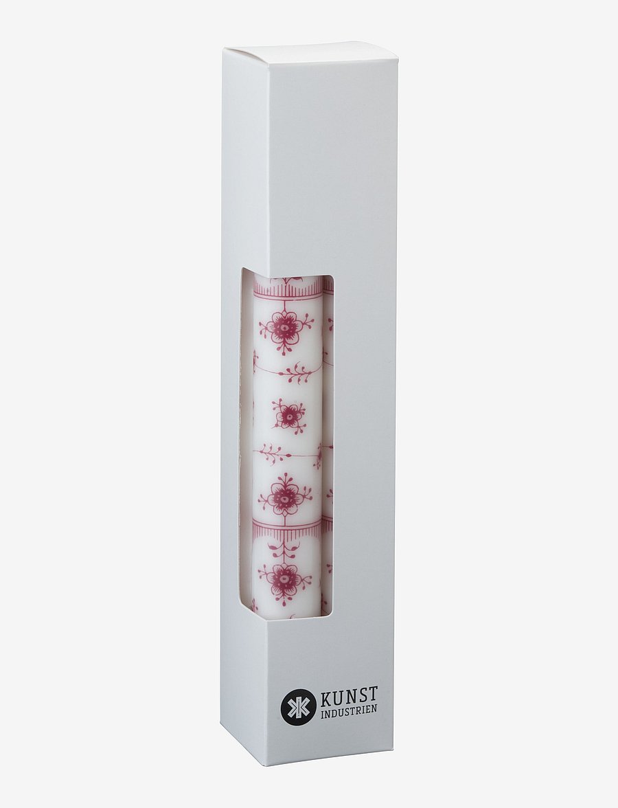 Kunstindustrien - Classic Candles - Gift box w. 4 pcs - tischkerzen - red pattern - 1