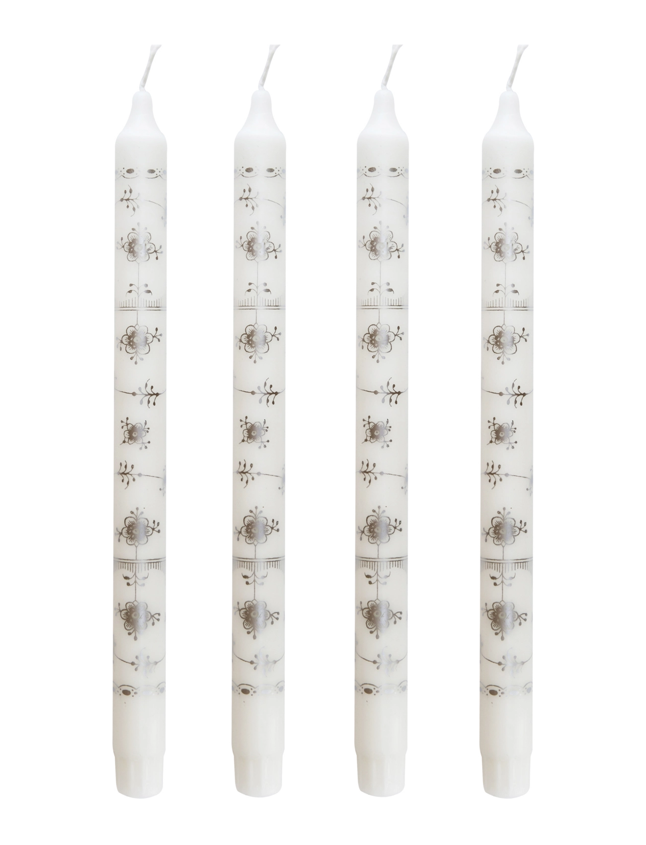 Kunstindustrien Classic Candles Gift Box W. 4 Pcs, 2.3X 30 cm, Candles, Weiß - Pillar Homeware