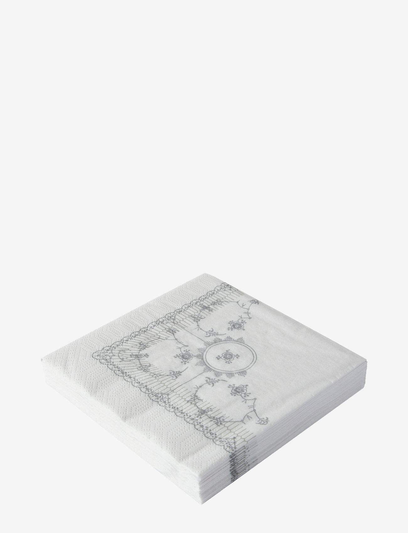 Kunstindustrien - Classic Napkins, 33x33 cm, 20 pcs. - paper napkins - silver pattern - 0