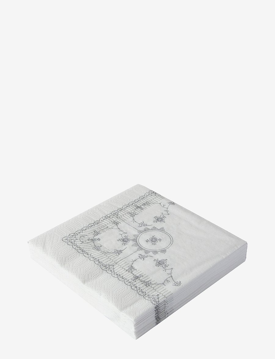 Kunstindustrien - Classic Napkins, 20 pcs - papierservietten - silver pattern - 1