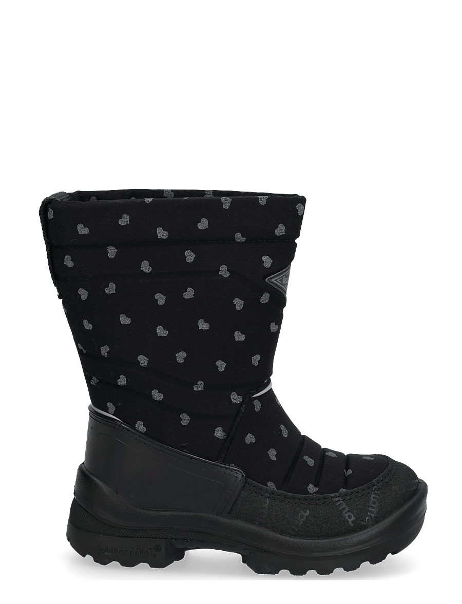 Kuoma - Putkivarsi - winter boots - black cute reflective - 2