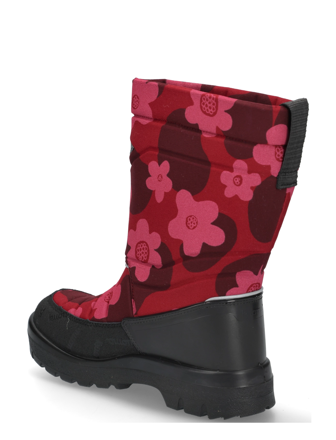 Kuoma - Putkivarsi - winter boots - bordeaux flower - 1