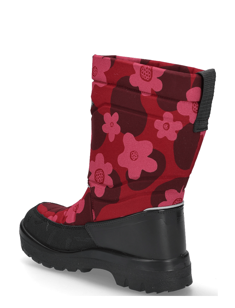Kuoma - Putkivarsi - winter boots - bordeaux flower - 1