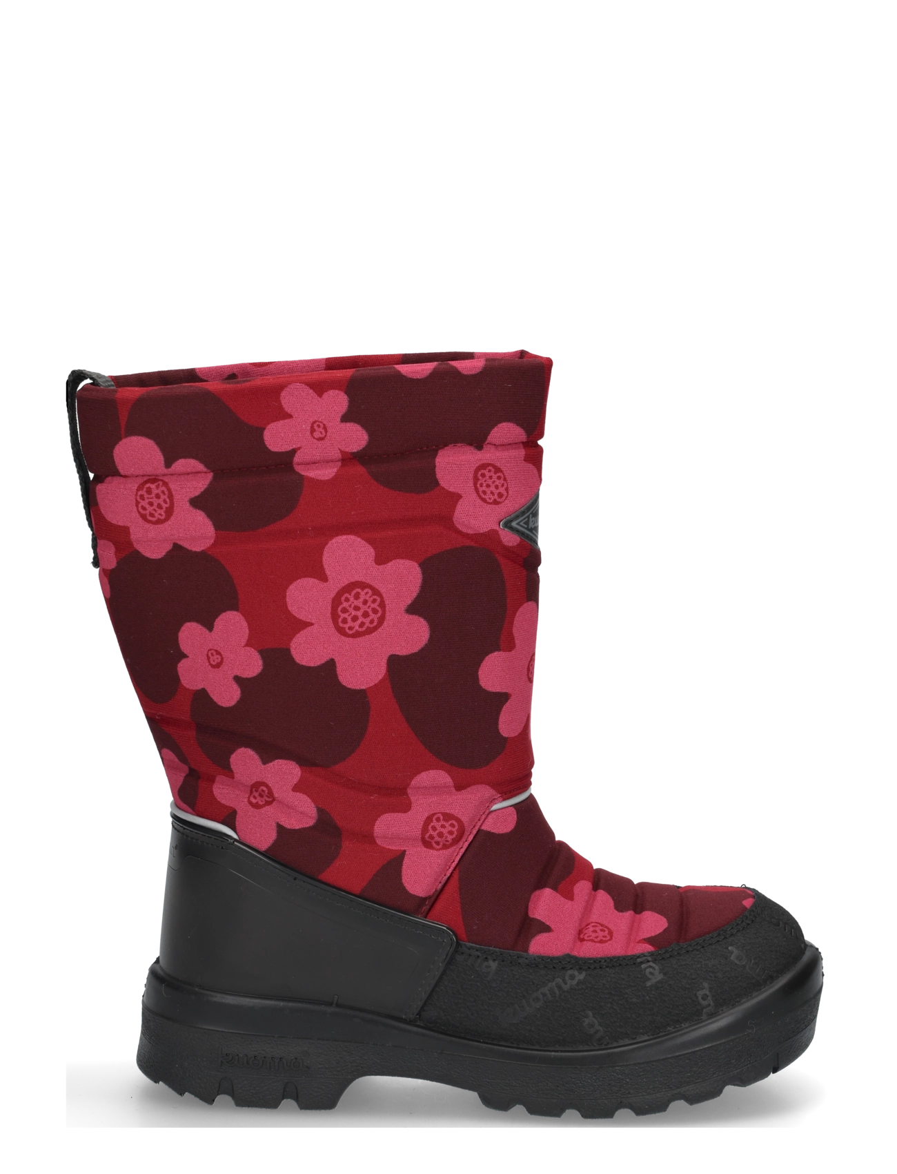 Kuoma - Putkivarsi - winter boots - bordeaux flower - 2