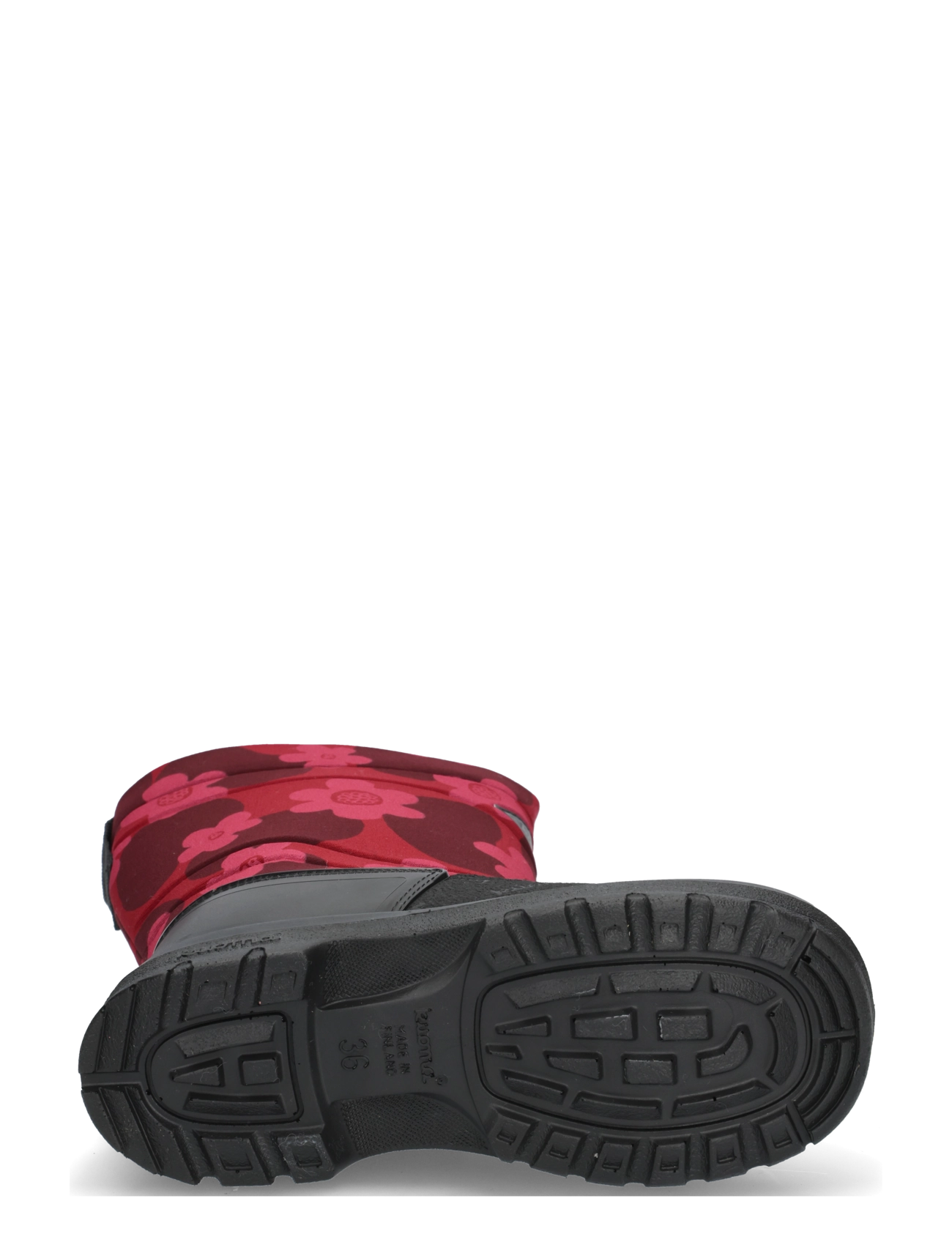 Kuoma - Putkivarsi - winter boots - bordeaux flower - 4