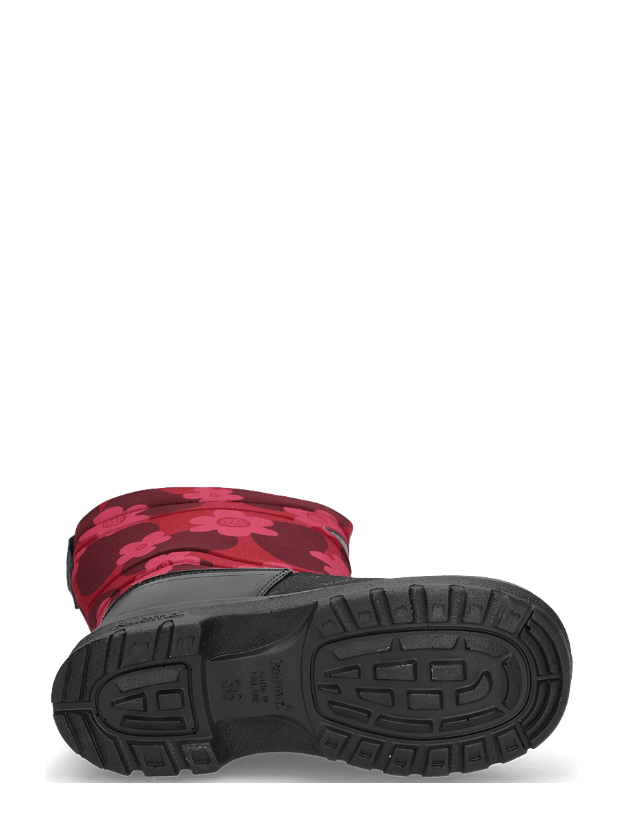 Kuoma - Putkivarsi - winter boots - bordeaux flower - 4