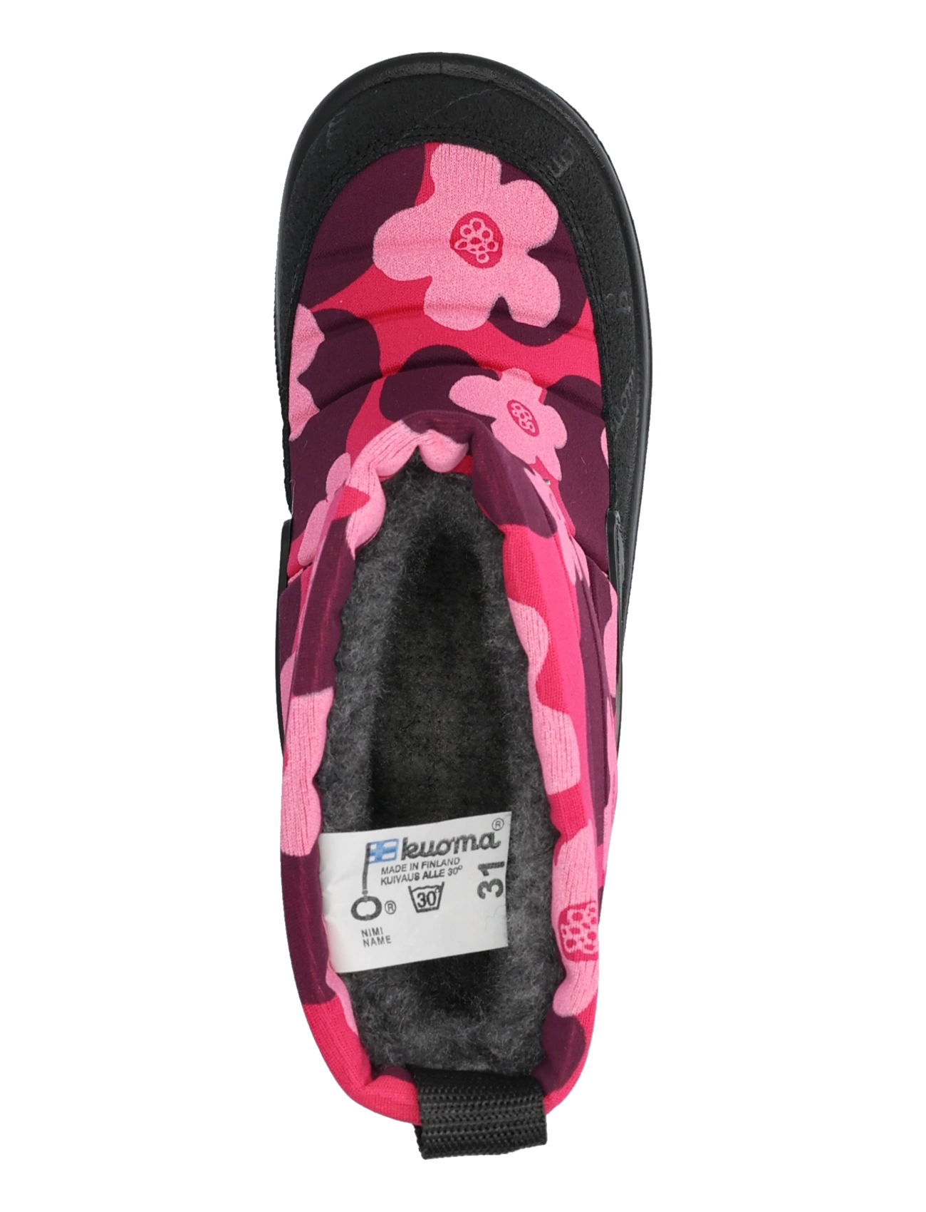 Kuoma - Putkivarsi - winter boots - pink flower - 3