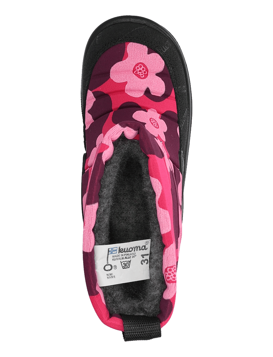 Kuoma - Putkivarsi - winter boots - pink flower - 3