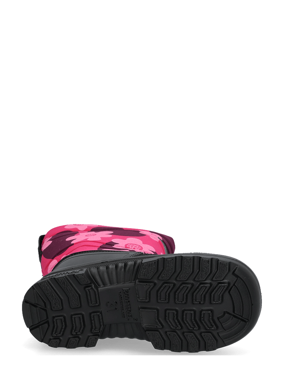 Kuoma - Putkivarsi - winter boots - pink flower - 4