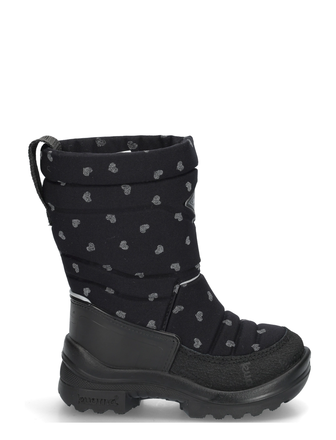 Kuoma - Putkivarsi wool - winter boots - black cute reflective - 2