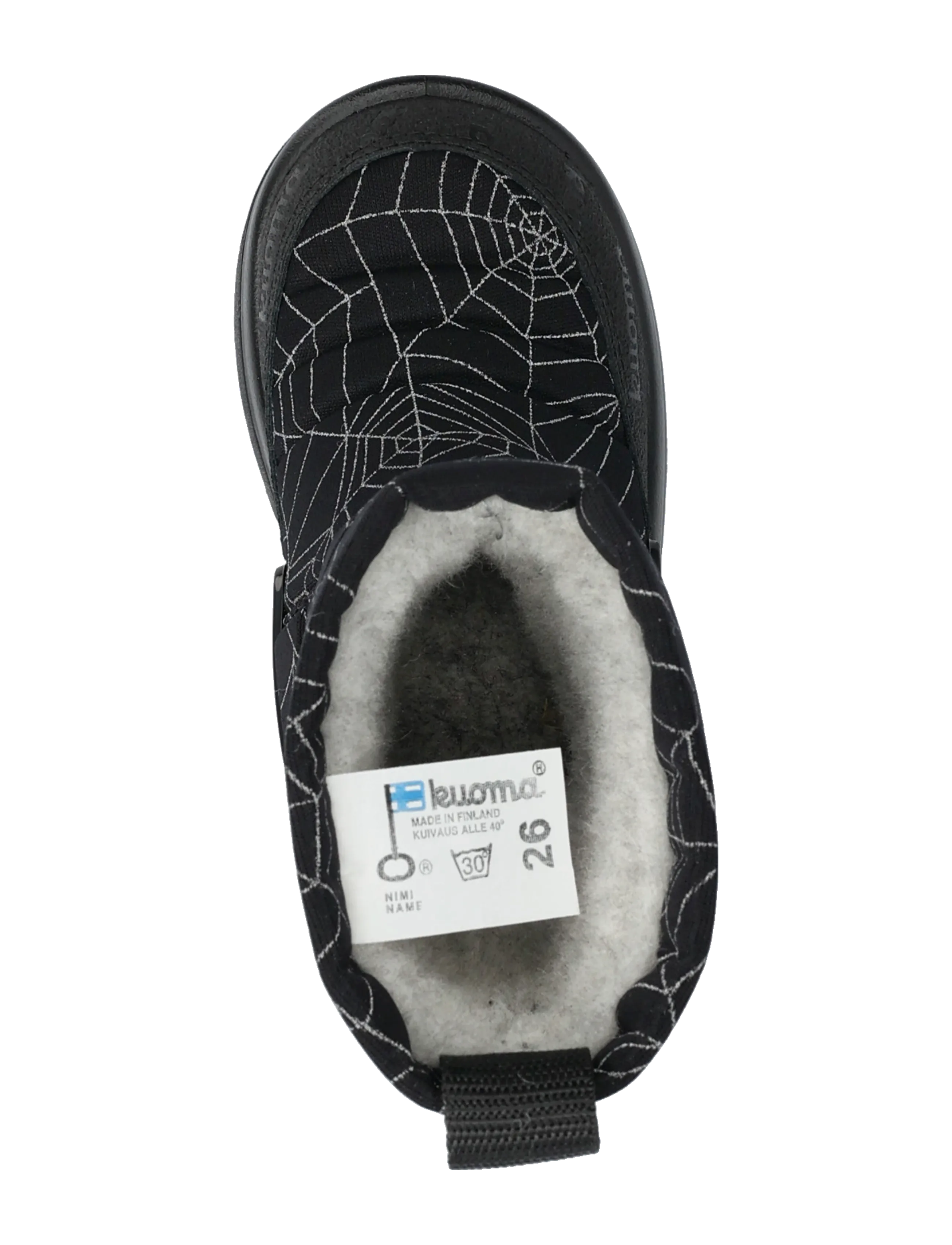 Kuoma - Putkivarsi wool - winterstiefel - black spider - 3