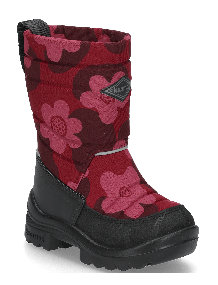 Kuoma - Putkivarsi wool - vinterstøvler - bordeaux flower - 0
