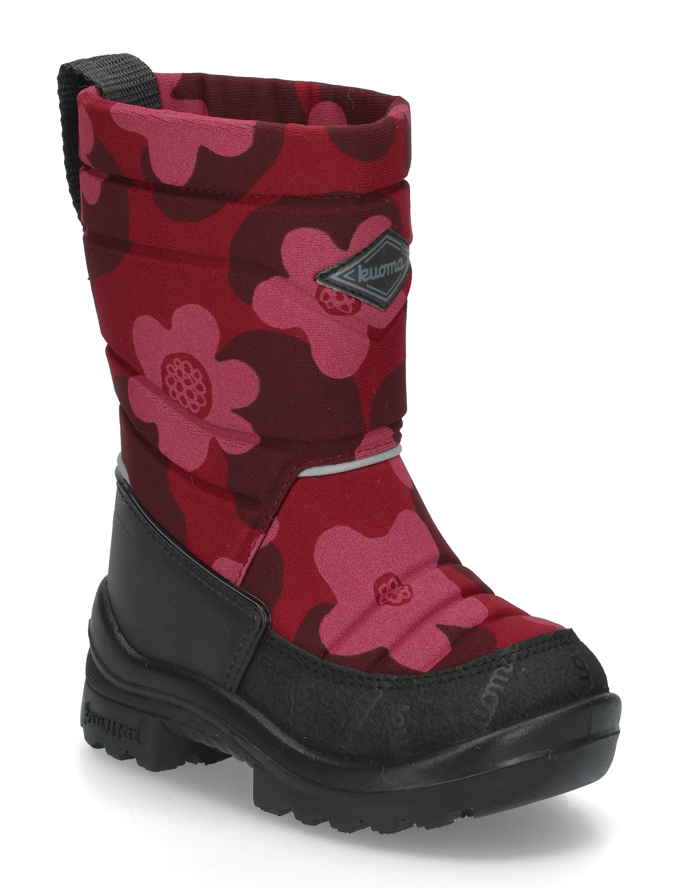 Kuoma Putkivarsi wool - Kuoma - BORDEAUX FLOWER / burgundy