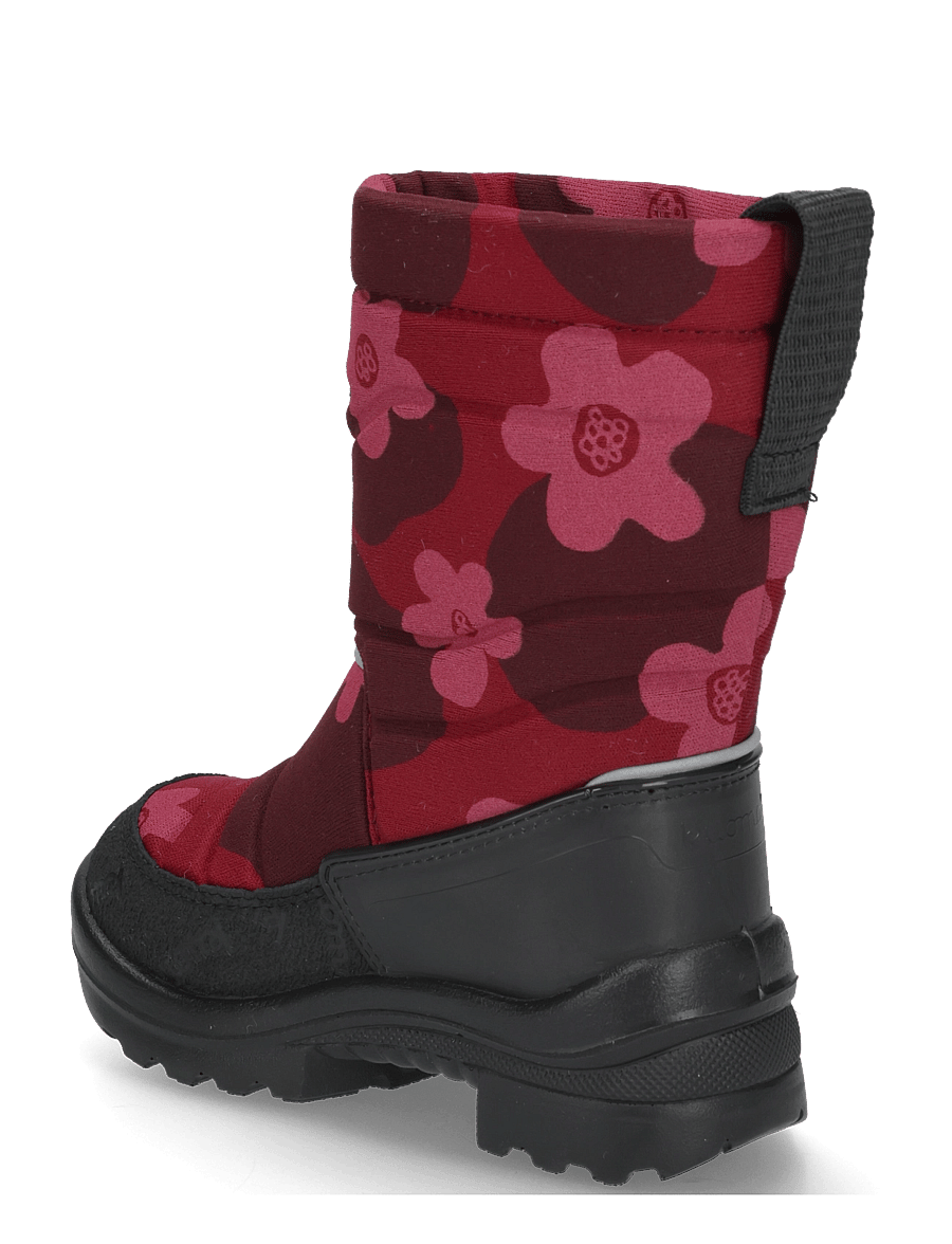 Kuoma - Putkivarsi wool - vinterstøvler - bordeaux flower - 1