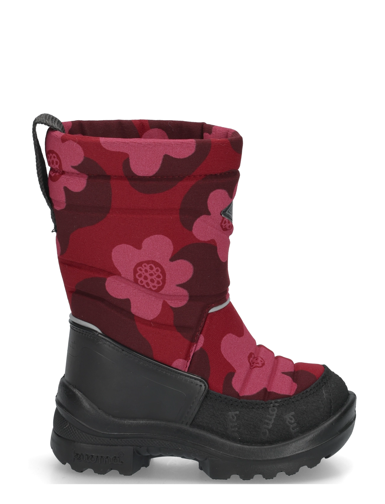 Kuoma - Putkivarsi wool - winter boots - bordeaux flower - 2