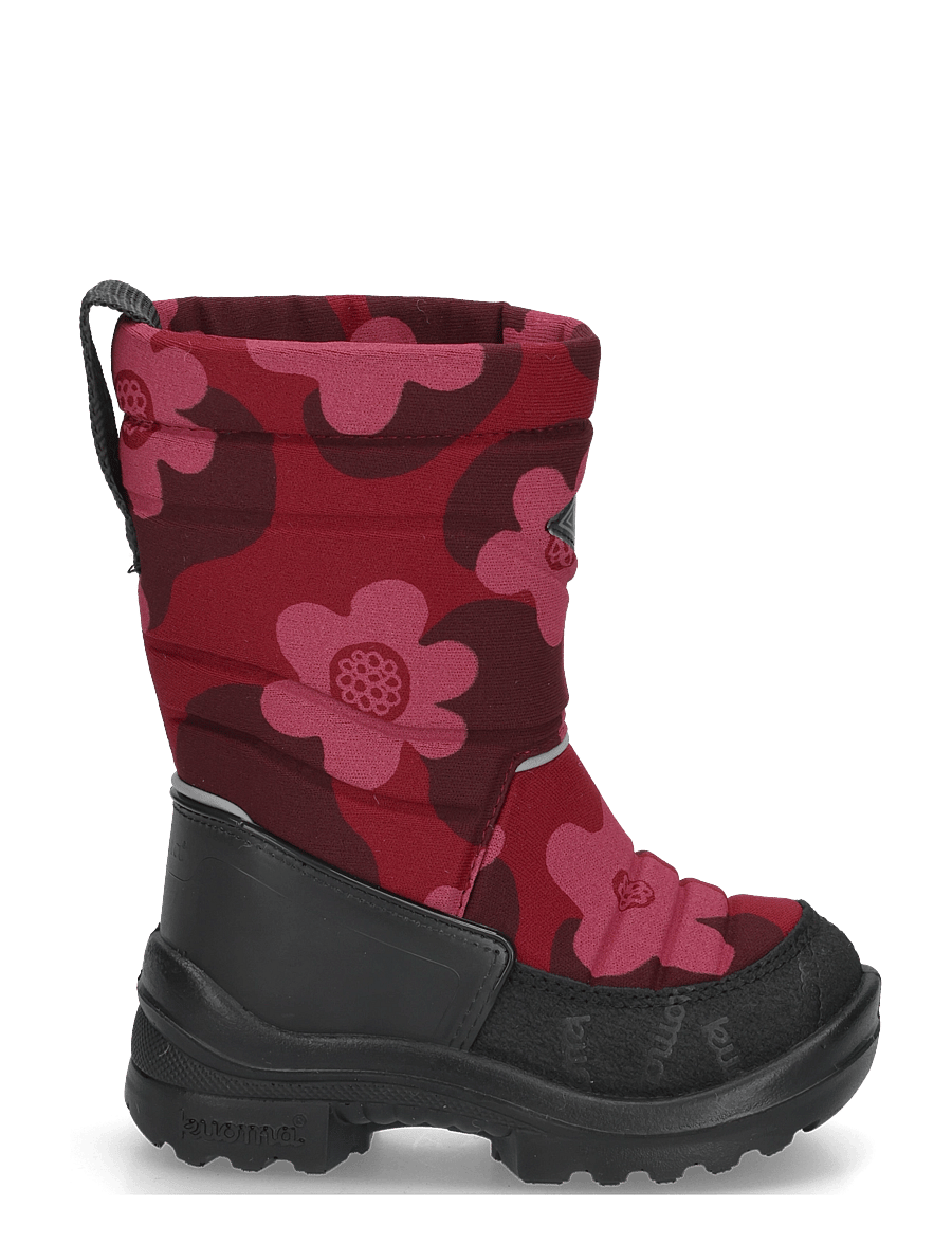 Kuoma - Putkivarsi wool - vinterstøvler - bordeaux flower - 2