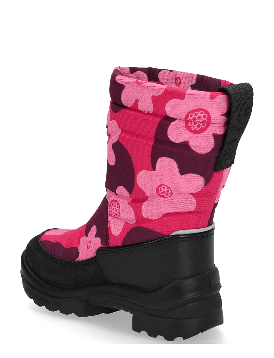Kuoma - Putkivarsi wool - vinterstøvler - pink flower - 1