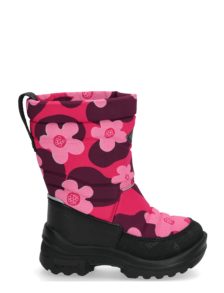 Kuoma - Putkivarsi wool - vinterstøvler - pink flower - 2