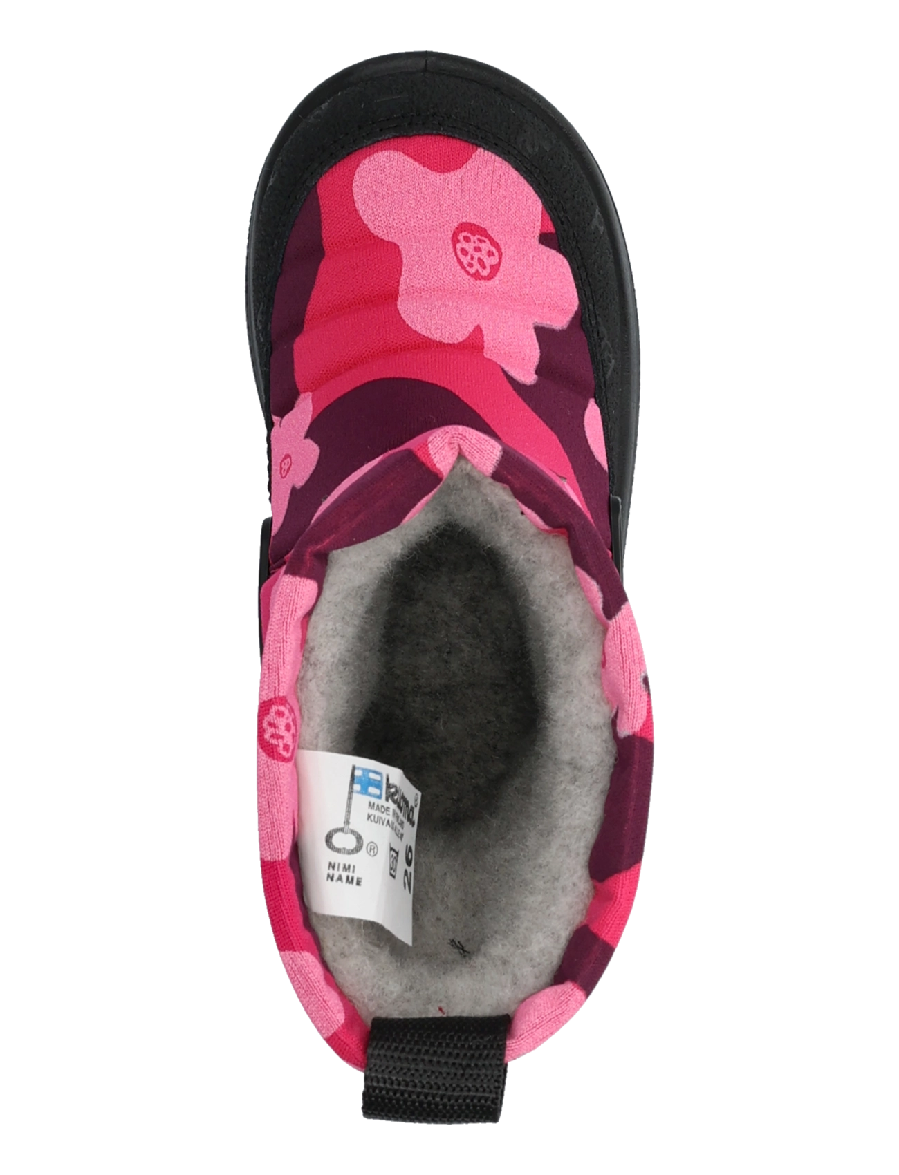 Kuoma - Putkivarsi wool - winter boots - pink flower - 3