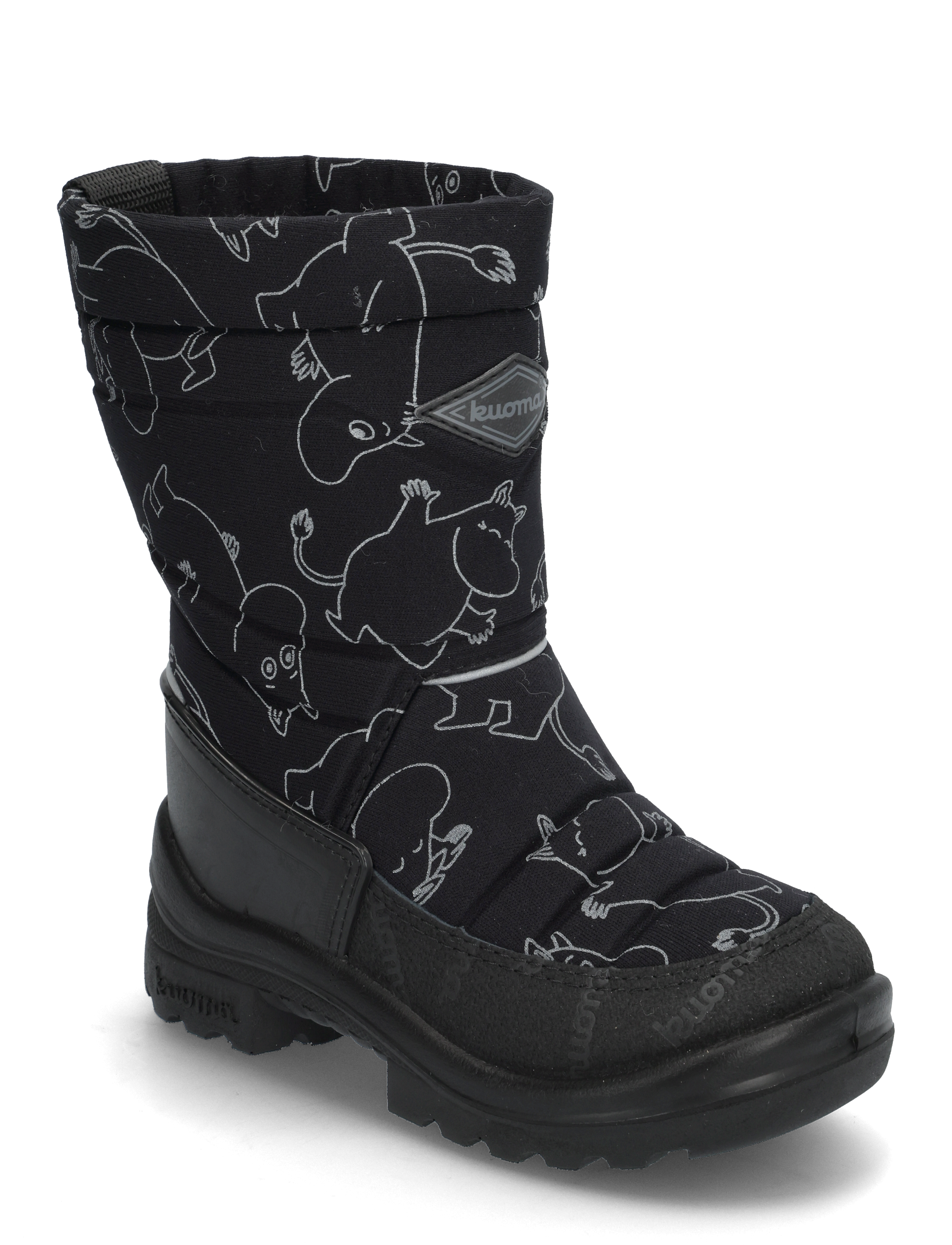 Kuoma Putkivarsi wool - Vinterstøvler - BLACK MOOMINTROLL / black
