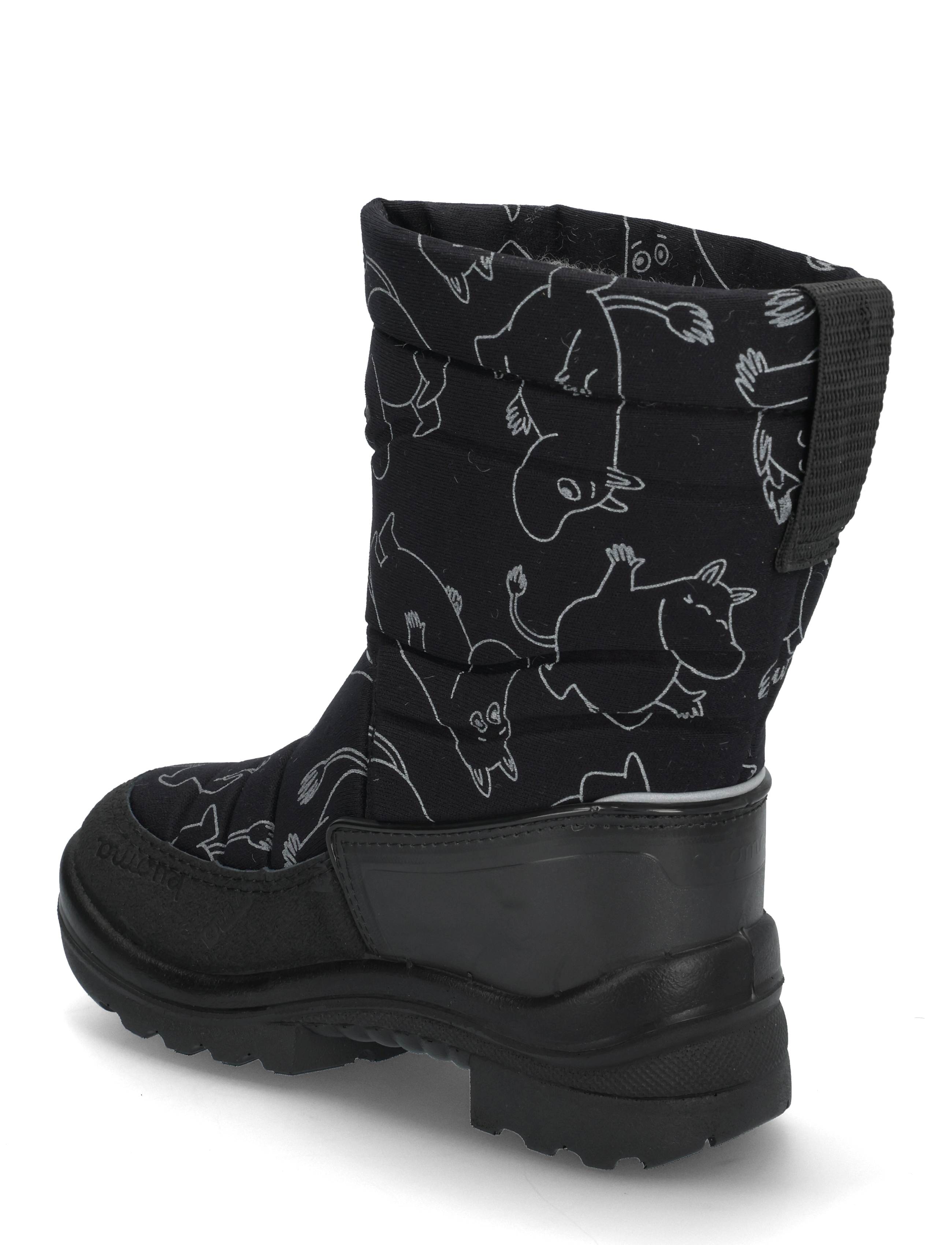 Kuoma - Putkivarsi wool - talvesaapad - black moomintroll - 2