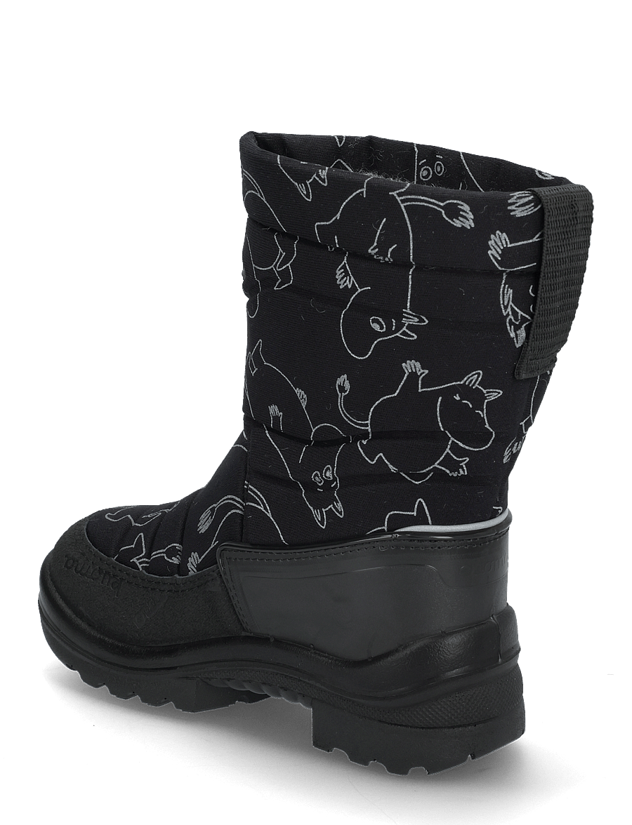 Kuoma - Putkivarsi wool - talvesaapad - black moomintroll - 2
