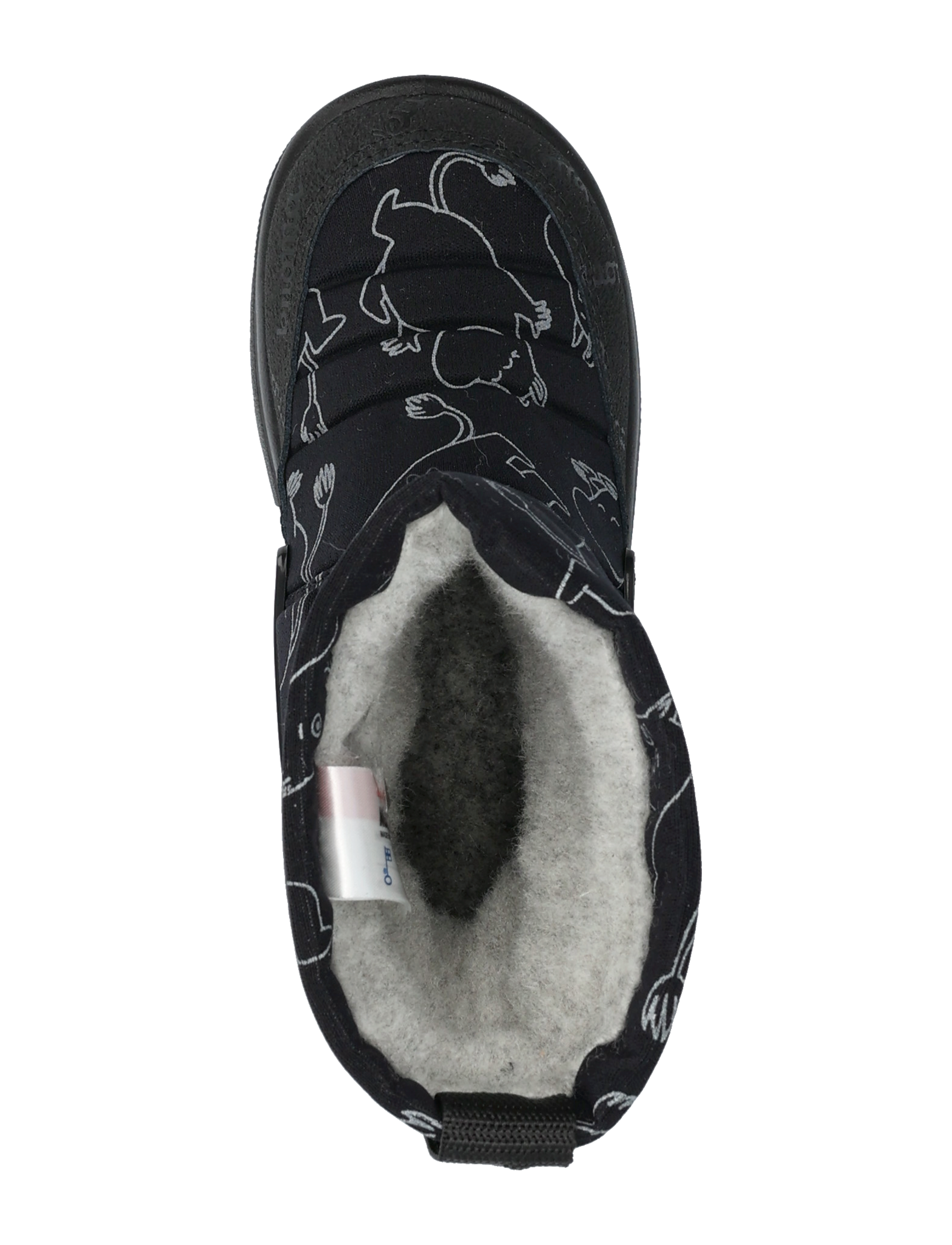 Kuoma - Putkivarsi wool - talvesaapad - black moomintroll - 3