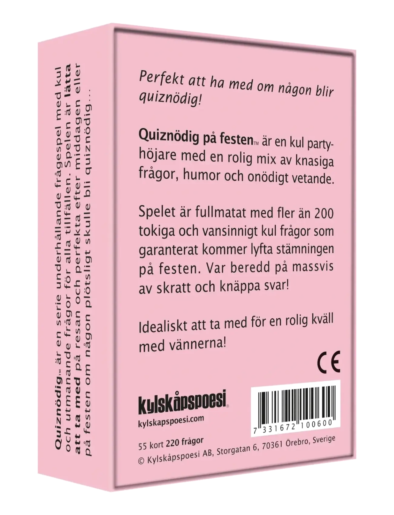 Kylskåpspoesi - QuizNödig - På festen - spel & pussel - multi coloured - 1